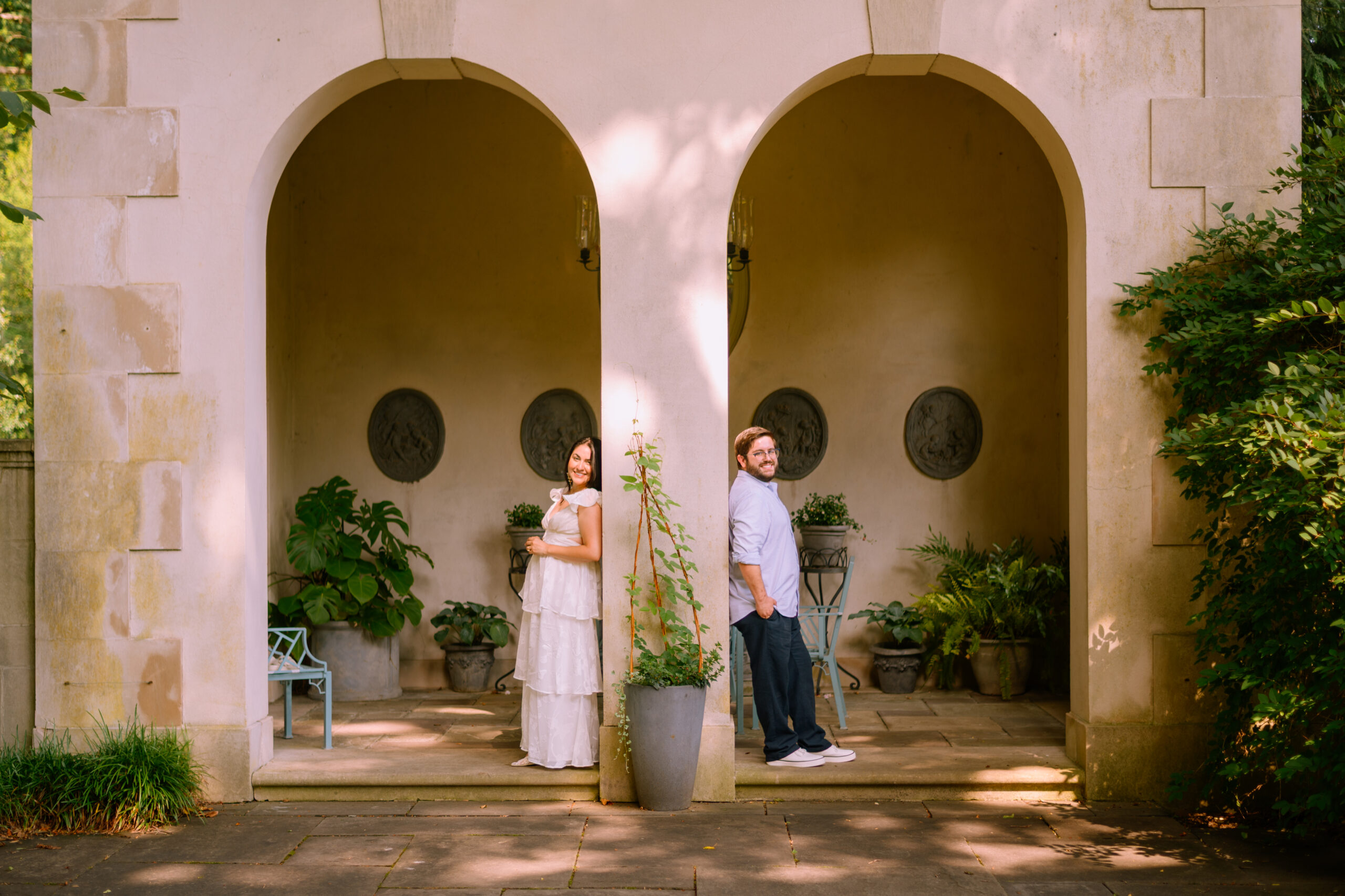 A Romantic Summer Engagement Session at Winterthur | James & Elisa | Wilmington, Delaware